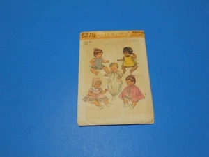 Simplicity Sewing Pattern 5275 Doll Wardrobe For 16" Vinyl Baby Dolls - Picture 1 of 3