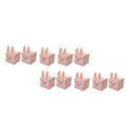  10 Pcs Pink Paper Candy Box Gift Wrapping Bag Easter Cookie Case