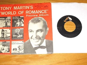 PROMO POP EP - TONY MARTIN - RCA SPA-7-39 - "WORLD OF ROMANCE" - Imagen 1 de 2