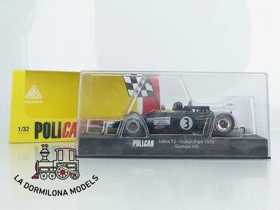 RB407 Scalextric Slot POLICAR CAR02b Lotus 72 Graham Hill 1970'  - OVP - Imagen 1 de 4