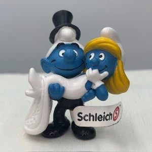 Pitufos Pitufina Novia y Pitufo Novio 20746 Boda Pastel Topper 2013 Celebración - Imagen 1 de 7