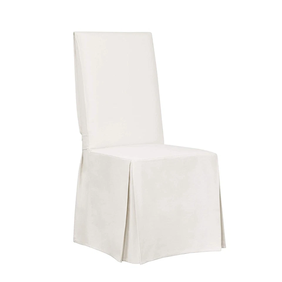 SureFit Essential Twill Dining Chair Slipcover 1pc 100% Cotton Machine Washable - Image 1 of 4