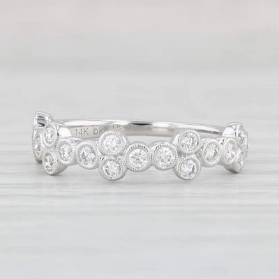 New Beverley K 0.47ctw Diamond Ring 14k White Gold Wedding Stackable Band - Image 1 of 4