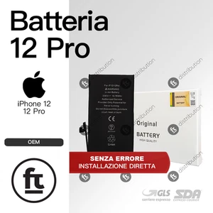 APPLE BATTERIA IPHONE 12/ 12 PRO OEM SENZA ERRORE ISTALLAZIONE DIRETTA - Foto 1 di 1