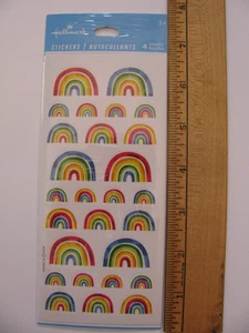 Pegatinas con sello arco iris 4 hojas nuevas en paquete - Imagen 1 de 2