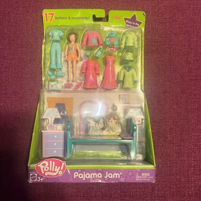 Mattel Polly Pocket Pajama Jam Glow in the Dark w/Polly Vintage Nib - Image 1 of 4