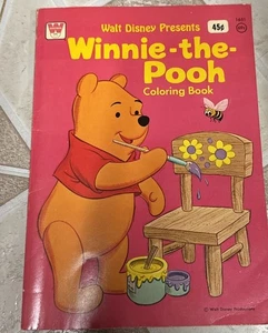 Vintage NEW 1975 Disney WINNIE THE POOH Whitman Coloring & Things To Do Book. - Picture 1 of 4