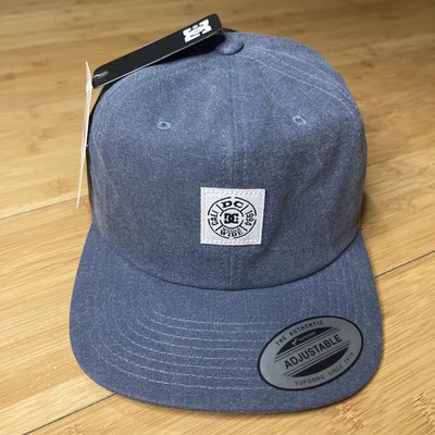 DC Shoes Worldwide Cali 1994 Limited Blue Denim Styl Stamped Strapback Hat Skate - Image 1 of 4