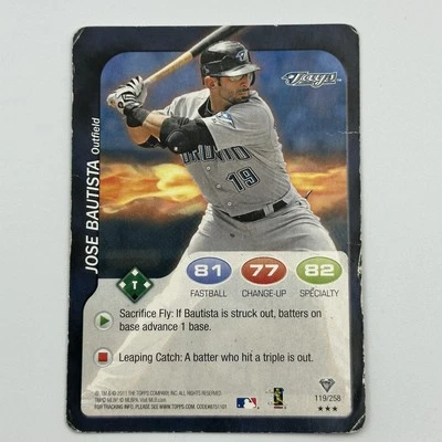 Jose Bautista 2011 Topps Attax Foil #119 Toronto Blue Jays - Image 1 of 2