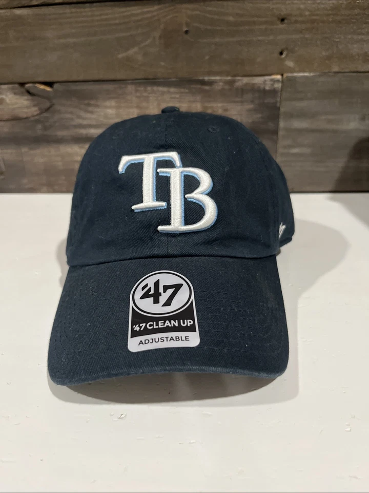 Tampa Bay Rays 47 BRAND Adjustable Baseball Hat Clean up Style Buckle Devil MLB
