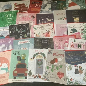 Christmas cards clearance , just 99p each ..(F1) - Picture 1 of 196