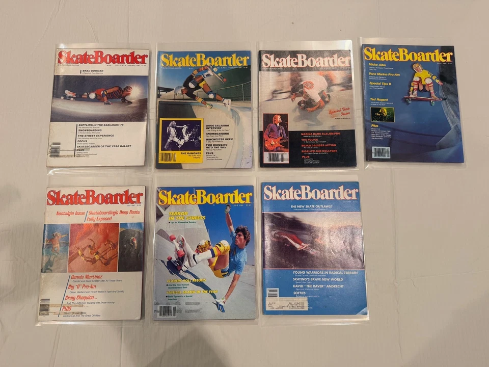 1980 SkateBoarder Magazines January 1980 - July 1980 Great shape, 7 Magazines - Image 1 of 4