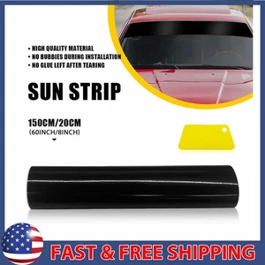 Sun Visor Strip Windshield Banner Vinyl Long Lasting Premium Blank Decal - Picture 1 of 10