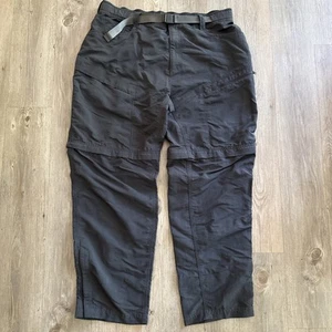 The North Face Hiking Tech Convertible Pants Shorts Mens XL Gray Cargo Ankle Zip - Picture 1 of 9