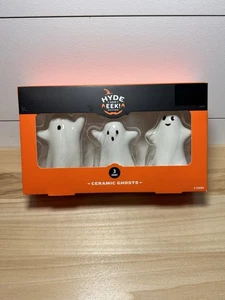 3-teiliges Ghosts Mini Mantel Keramik Deko Akzent Set - Hyde und EEK! Boutique - Bild 1 von 4