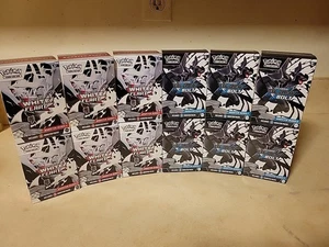 12x Pacchetto Booster Pokémon TCG Bullone Nero e Bianco Nuovi e Sigillati (6x ciascuno) - Foto 1 di 3