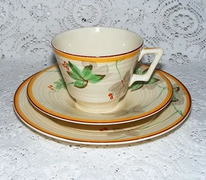 Crown  Ducal   1930's  Trio   Regd  Number   796148  Cup  Saucer  &  Side  Plate - Picture 1 of 7