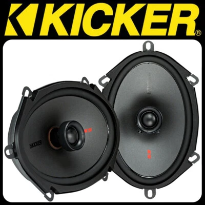 KICKER KSC680 - 16 x 20 cm ( 6 x 8" ) 2 Wege Koax oval Lautsprecher Paar - Bild 1 von 4