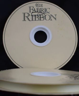 Thrifty Satin Eggshell Yellow Fabric Ribbon 100 Yard Roll 1/4 Wide Vintage WFR - Image 1 of 4