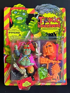 Playmates Toxic Crusaders PSYCHO 1990 action figure blister non perforato LEGGI - Foto 1 di 16