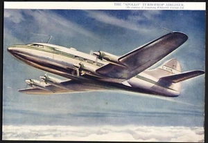 Aviation - Vintage Art Print: The 'APOLLO' Turboprop Airliner. Free UK p&p - Picture 1 of 1