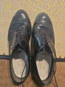 VTG USA FOOTJOY BLACK GOLF SHOES SIZE 12M MODEL #79911A STYLE 55731 J0 - Picture 1 of 15