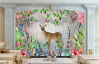 3D Feather Deer B12 Wallpaper Wall Mural Removable Self-adhesive Sticker Zoe