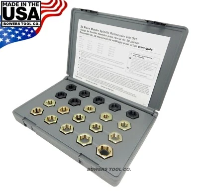 LANG TOOLS Lang Master Spindle Rethreading Thread Restore Die Set 20pc SAE MM Made in USA