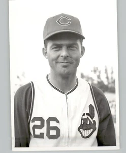 Cleveland Indians BASEBALL Spieler JIM LANDIS Vintage 1966 Pressefoto - Bild 1 von 2