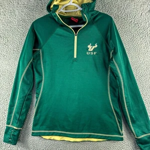 USF South Florida Bulls Jacket Mens Large Green Outdoor Softshell Athletic Hike - Picture 1 of 13