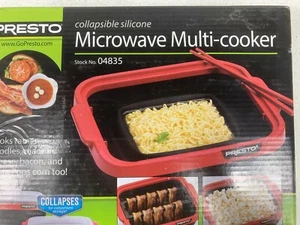 Presto 04835 Collapsible Silicone Microwave Multi-Cooker. Cook Ramen Soup & More - Picture 1 of 9