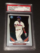 2014 Bowman Chrome #BCP37- Maikel Franco Rookie Card! PSA Mint 9!