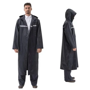 Rain Coats for Adults Rain Ponchos with Hoods Man Lightweight Raincoats Long ... - Picture 1 of 7