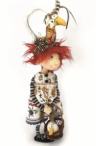 Cloth Art Doll Pattern "Abbey and Friends" By Jill Maas - Picture 1 of 2