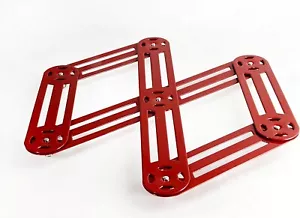 Roger Orfevre Expandable Trivet 6 Branches Table Mat, French Made (Red) - Picture 1 of 3
