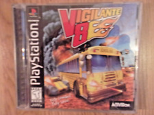 PlayStation 1 VIGILANTE 8 Complete Tested Working RARE BLACK LABEL Free Shipping