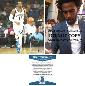 Mike Conley signed Memphis Grizzlies basketball 8x10 photo proof Beckett COA.. - Picture 1 of 4