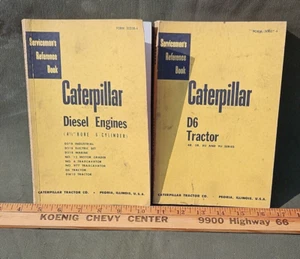 2 Caterpillar Servicemen's Reference Books D6 TRACTOR & 4 1/2" Bore 6 Cly. Eng. - Picture 1 of 19