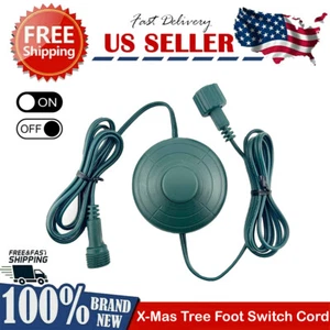 New Christmas Tree Lights Power Cord Foot Switch Raintight 5/8inch Plug 6Ft Long - Picture 1 of 20
