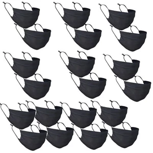 20PCS XL Washable FACE MASK Breathable USA SELLER In-Stock Black - Picture 1 of 6