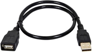 Cable de extensión Monoprice USB tipo A a USB tipo A hembra 2.0 28/24 AWG dorado 5pk - Imagen 1 de 5