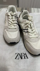 Zara Suede Athletic Sneakers New With Tags. Size 36 - Picture 1 of 9