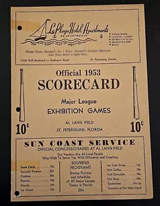 1953 Boston Braves Program vs. New York Yankees Mickey Mantle Last GM sehr guter Zustand⚾️ - Bild 1 von 19