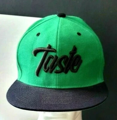 Gorra de béisbol gráfica bordada en 3D Taste By Leader gorra con cierre a presión rara Foto 1 de 4