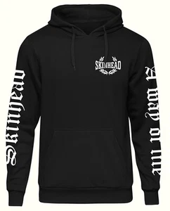 Skinhead Kapuzenpullover | Punk Hardcore Hoodie Oi Pullover M5 Ärmeldruck - Bild 1 von 8