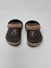 Crocs Warm Clogs Shoes Brown Toddler Size 6-7 C Winter Lining