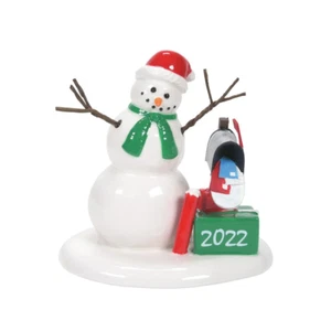 Department 56 Lucky The Snowman 2022 6009790 Nuevo para 2022 Departamento 56 Festivo Holida - Imagen 1 de 1