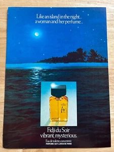 Perfume Fidji Guy Laroche 1978 vintage publicidad original - Imagen 1 de 1