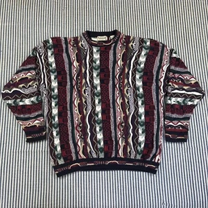 Vintage Cotton Traders 3D Strick - Herren groß mehrfarbig Coogi Stil - PtP: 26" - Bild 1 von 24