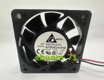1PC Delta AFB0624VHB DC24V 0.16A 6015 6cm Inverter cooling fan - Image 1 of 3